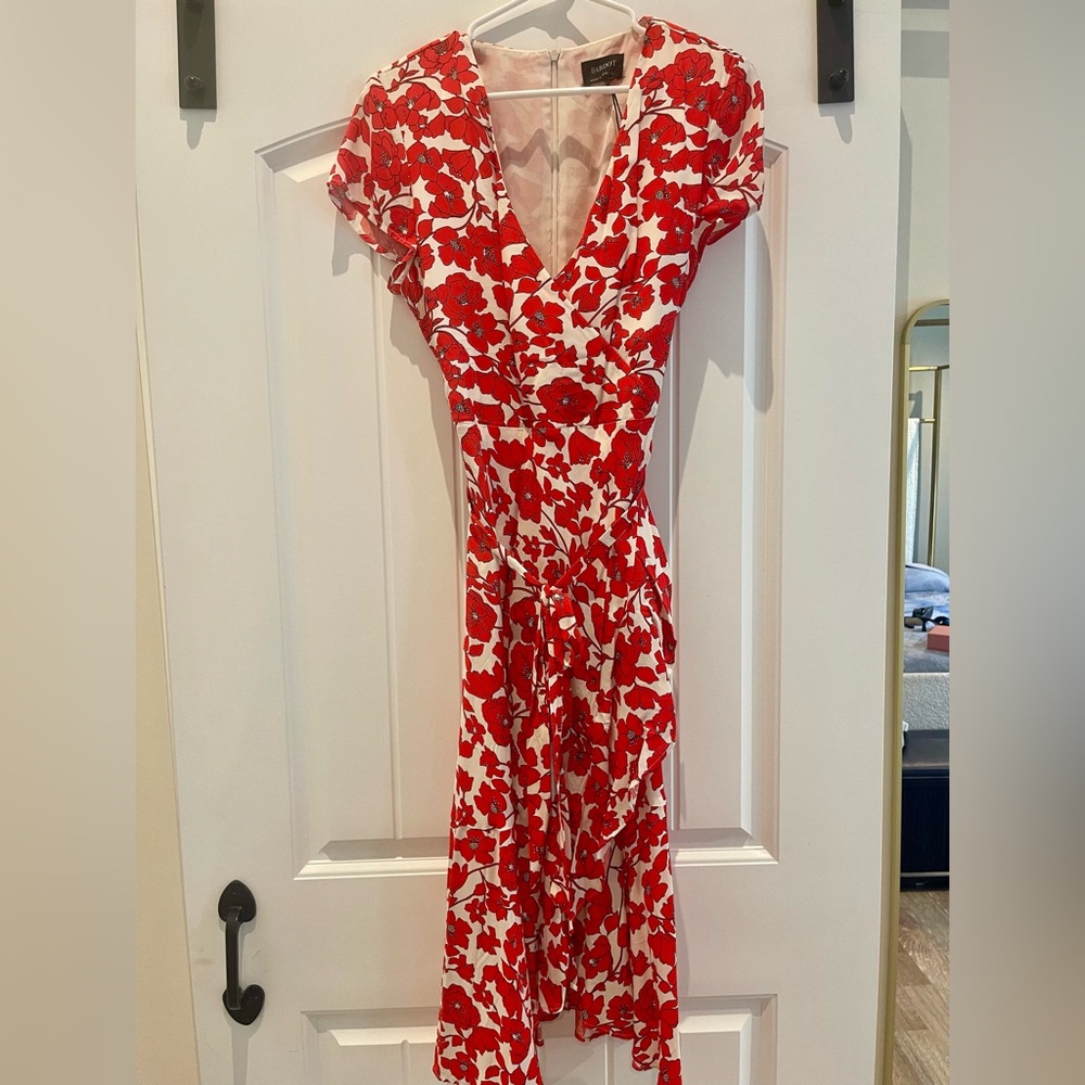 Bardot Fiesta Floral Faux Wrap Dress Midi Dress